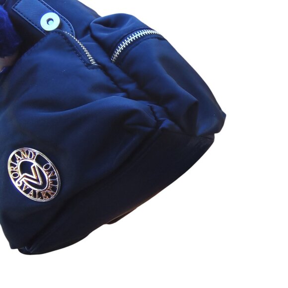 Valentino Orlandi NEW Black Vinyl & Vegan Leather Backpack & Zip Pouc… - Picture 7 of 14